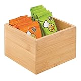 holzkasten mit deckel bauen NACHHALTIGES MATERIAL: Die Ordnungsbox besteht aus umweltfreundlichem Bambusholz mit MDF-Boden. Sie kann mit einem feuchten Tuch oder Seifenwasser gereinigt werden, ist aber nicht spülmaschinenfest.