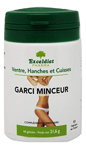 Garcinia Cambogia Extra Fort - 1100mg par Jour - 60 Gélules - GARCI MINCEUR - Complément Alimentaire Puissant Hautement Concentré - Digestion, Detox - Made in France