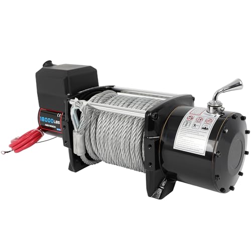 Winche eléctrico SCITOO 18000lbs 12V con cable de acero miniatura 3