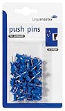 Breite des Kopfes: 10 mm Legamaster 7-145103 Pinnwandnadeln 25 mm, Schachtel 10 x 12 mm mit 50 Stück, blau