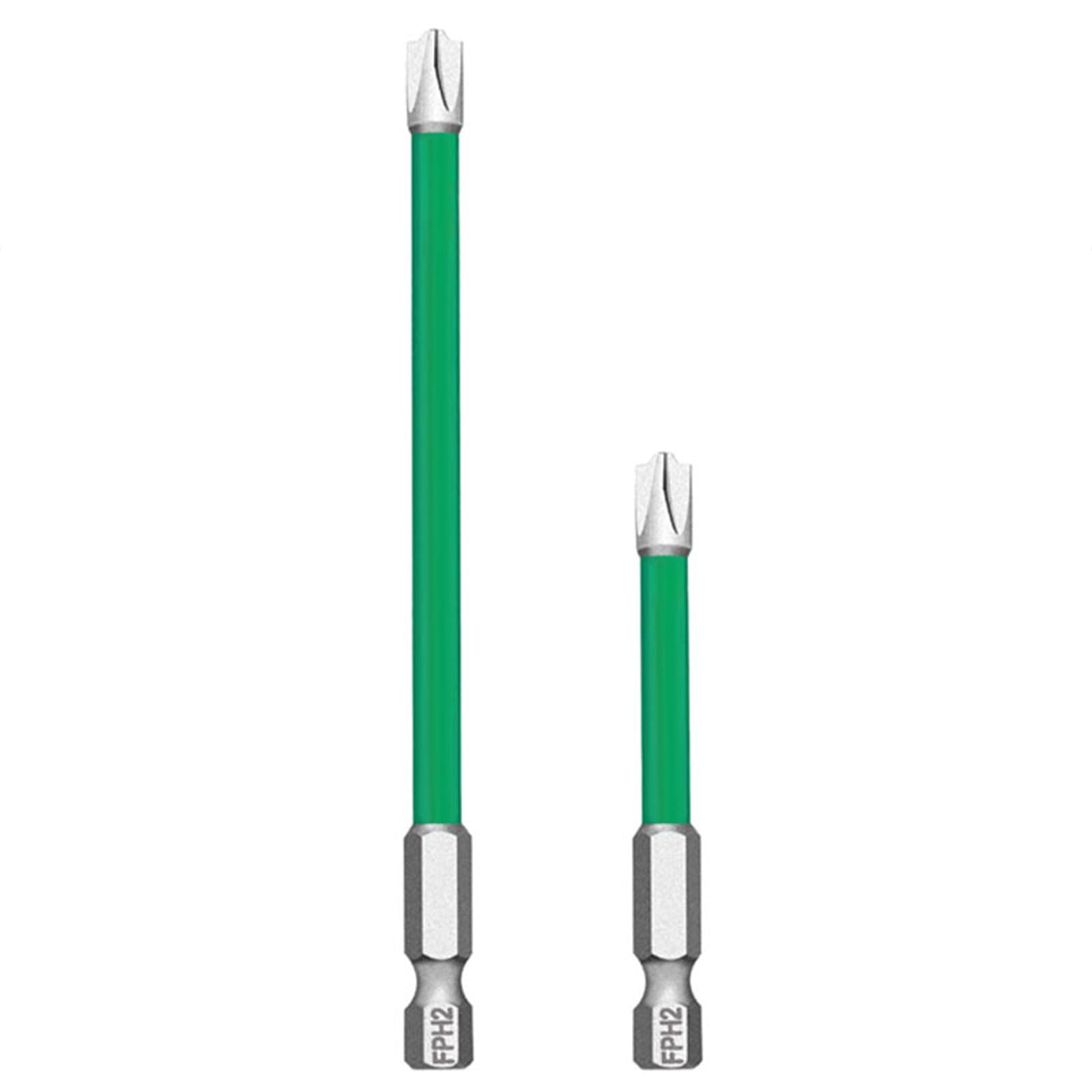 Gtylf 2 Piece Set Nonslip Tool Steel Crossheads Screwdriver Bit With Long Insulation Crossheads Bit For Electrical Professional Steel Tool