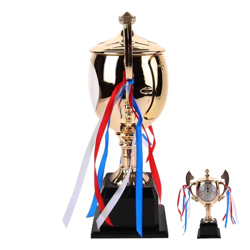 GALPADA トロフィースル卓上目覚まし時計 製耐久寝室用装飾時計 ファッション感ある学生 教師用卒業記念賞品