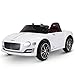 HOMCOM Coche Eléctrico para Niños 2 Modos de Control con Música Faros Brillantes Retroceder Bentley GT Licencia +3 Años Automóvil Infantil 108x60x43 cm Blanco