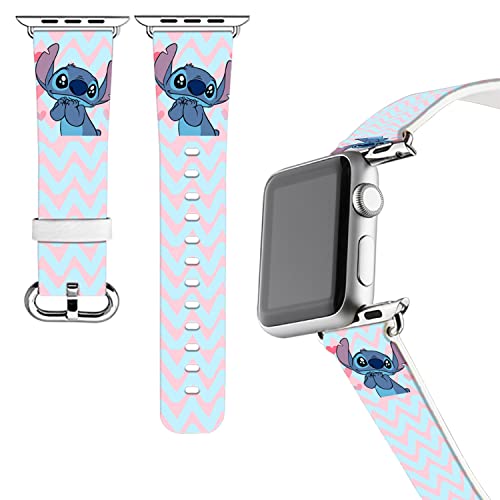 Replacement Band Compatible with Apple Watch with adapters 42 44 45mm or 38 40 41mm iWatch Band Series 3 4 5 6 SE 7 Length S/M or M/L… (42 44 45mm M/L)