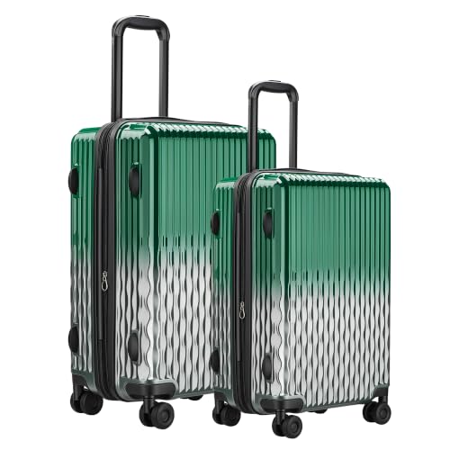 Image of Luggage Set, 20 Inch Carry on Luggage, 24 Inch Checked Luggage Lightweight Hardside Suitcase With Spinner Wheels, TSA Lock, 2-Piece Set