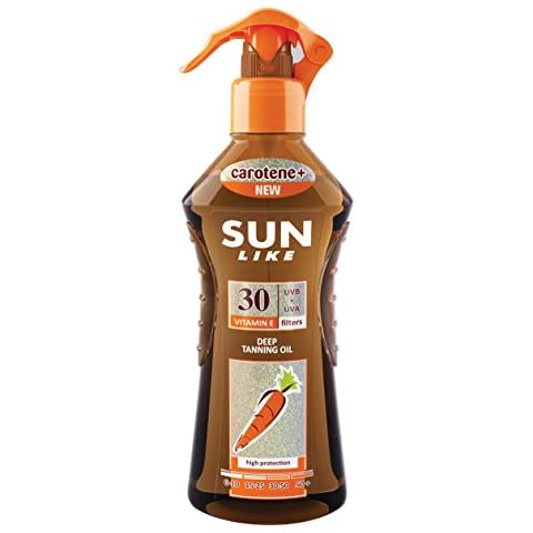 Sunlike Bräunungsbeschleuniger Öl mit Carrot SPF 30 Sprayer 200 ml Cover