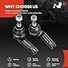 A-Premium 2 x Front Outer Tie Rod Ends, Compatible with Jeep KL Series Cherokee 2014 2015 2016 2017 2018