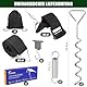 Homgaty Sturmband Markise Set für Thule Omnistor (inkl. 4X Kederleiste Haken), Sturmsicherung für Vorzelt und Zubehör für Wohnmobil, Wohnwagen hold down Side kit mit Sturmleine