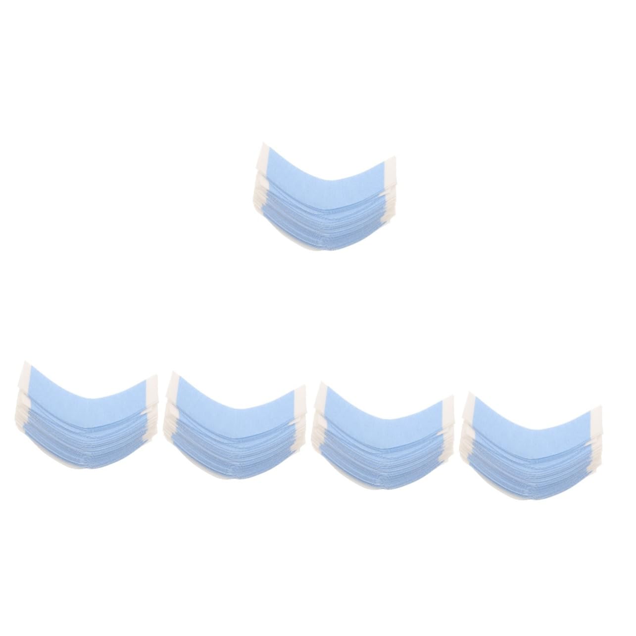 BESTYASH 5 Set Pellicola Per L'estensione Dei Colla Per Nastri Per Extension Nastro Per Parrucca Biadesivo Trasparente Nastri Per Extension Per Pu Sky-blue 36 Fogli*5