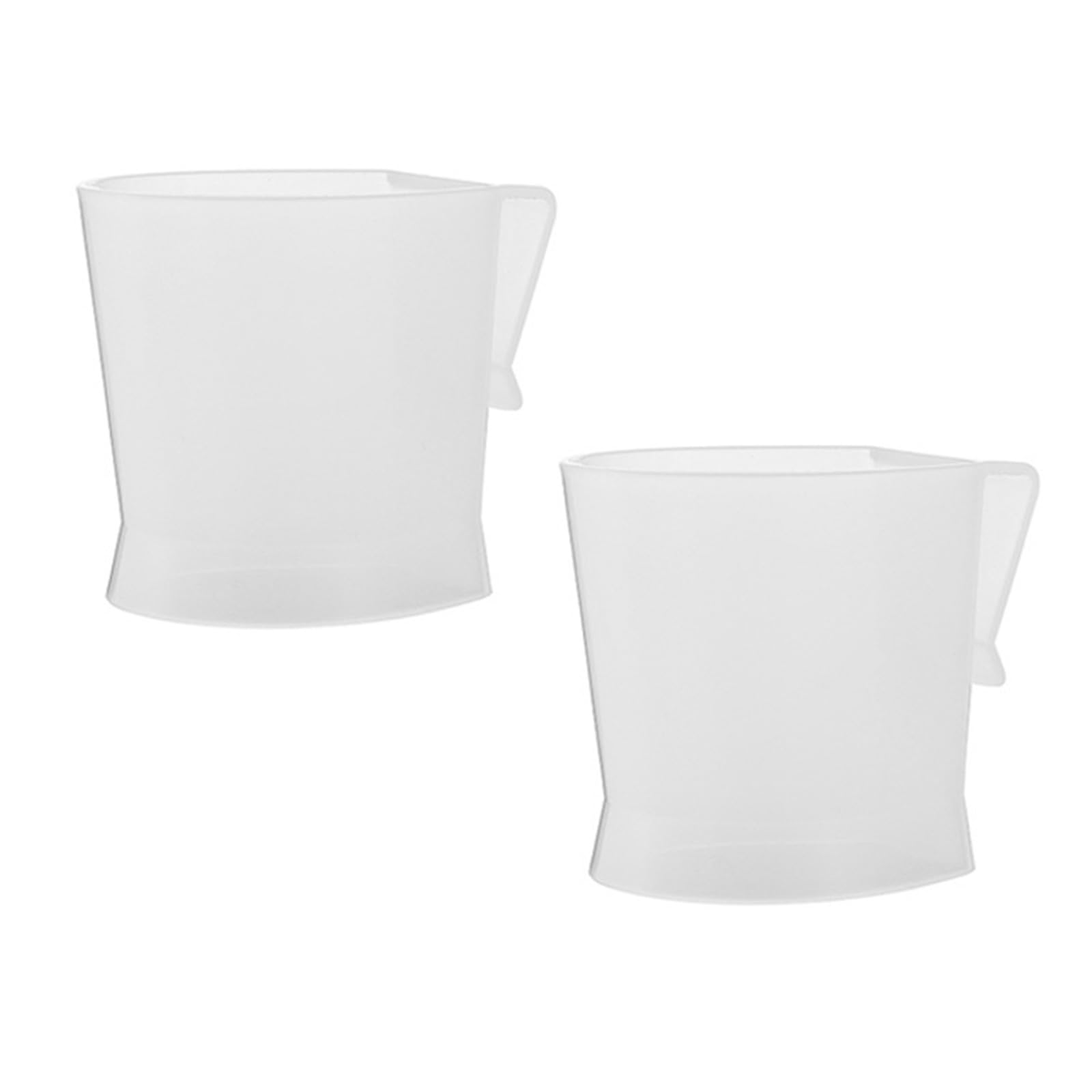 Woedpez 2pcs Elegant Clear Refrigerator Door Organizers Hanging Rack Accessory for Yogurts Inverted Storage and Small Items Hanging Fridge Door Storage Rack