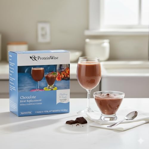 Image of ProteinWise - Chocolate Meal Replacement Shake or Pudding - 7 /Box