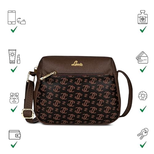 Image of Lavie Women's Mono LL Farah Crossbody Sling Bag | Ladies Purse Handbag | Gift for Women