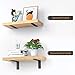 Heavy Duty Shelf Brackets 8 Inch (6 Pack), Rustic L Floating Shelf Brackets, Wall Shelf Bracket for DIY Decorative with Mounting Hardware