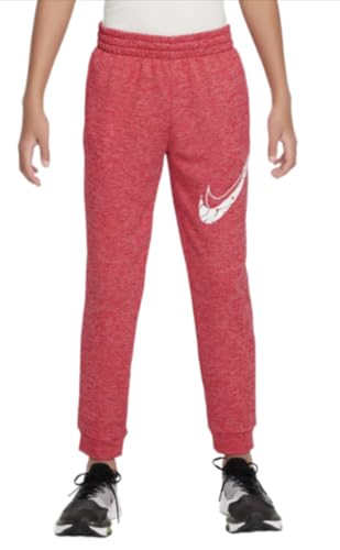 Nike Multi Stain Repel Big Kids' Therma-FIT Pants (US, Alpha, X-Large, Regular, Red Heather 657)