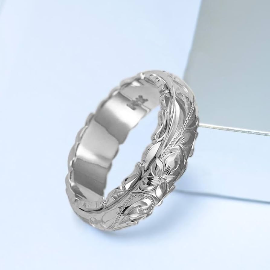 Trending Rings 14K Gold Plated Sterling Silver Hawaiian Ring For