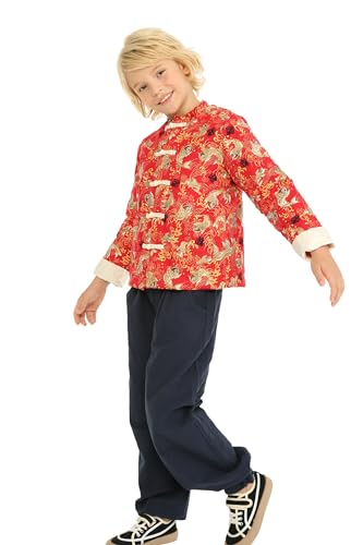 Mud Kingdom Little Boys Tang Jacket Chinese New Year Traditional Retro3