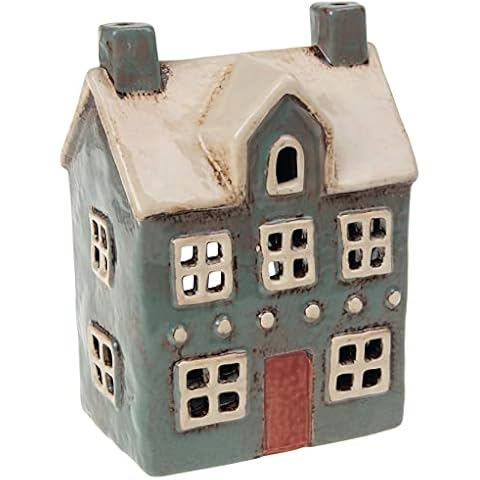 Village Pottery Traditional House Grey Tealight Holder Cover