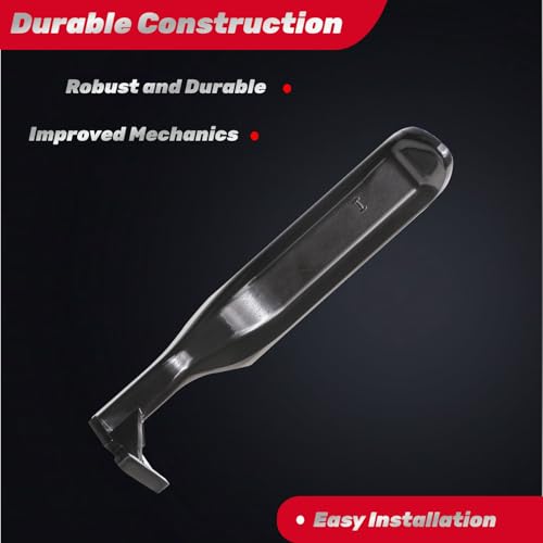 Image of Interior Metal Door Handle for Ford F150 F250 F350 Bronco F53 F59 F800 1987 1988 1989 1990 1991 1992 1993 1994 1995 1996 1997 Front Rear Left Driver Right Passenger Side, Replaces # 77177, 77178
