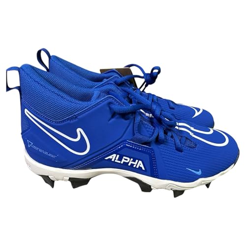 Nike Men's Alpha Menace-3 Shark Football Shoes Cleats Game Royal/University Blue/Summit White/White CV0582-414 - Size Men's 11