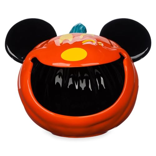 Disney Theme Park Merchandise Halloween 2023 Winking Mickey Pumpkin Candy Bowl