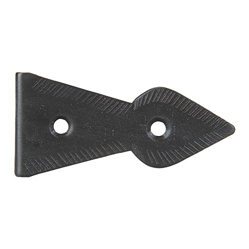 Image of Set of 4 Brass 90 Degree Spade Trunk Corners, Oil Rubbed Bronze Finish, Edge Guard Table Cabinet Protector, Decorative Corner Brackets