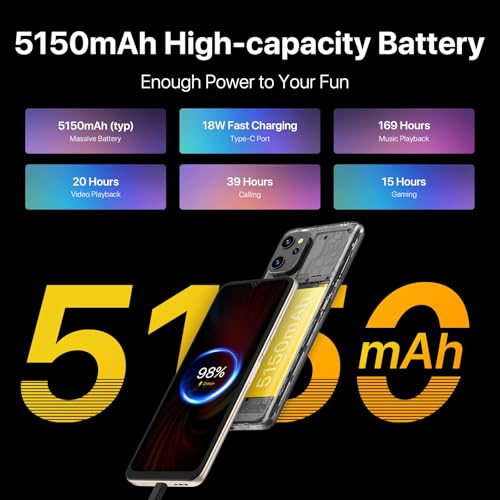Image of UMIDIGI 5G Unlocked Cell Phone, Global Band, AT&T, Version,T-Mobile, Octa-core 8GB RAM+128GB ROM Android Phone, 6.7 inch HD,48MP AI Triple Camera,5150mAh Battery,18W Fast Charging,GPS,NFC,Warranty