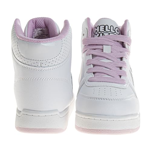 Sanrio Hello Kitty High Top Sneakers for Girls - Kids Sneaker Ankle Hightops Lightweight Breathable Fashion Shoes (Sizes: 11-13 Little Kid / 1-4 Big Kid)3