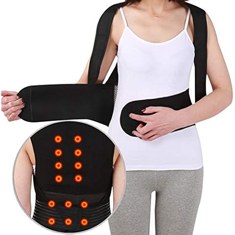 Shoulder Heat Pad Self-Heating Back Waist Warm Support Belt Magnetic Therapy Vest Reusable Pain Relief Relaxed Body Unisex,XL Cover
