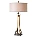 Uttermost Selvino Brushed Brass Column Table Lamp