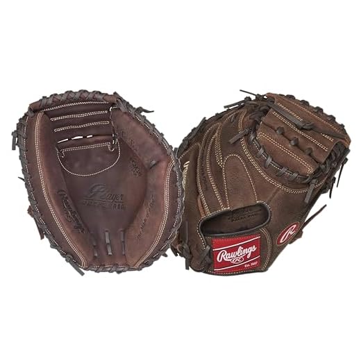 Rawlings | PLAYER PREFERRED Baseball Catcher's Mitt | Right Hand Throw | 33" - One-Piece Closed Web