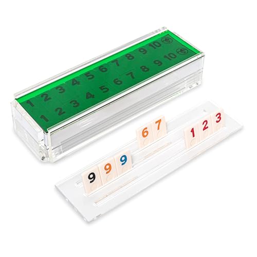 Luxury Rummy Tile Set Game en Estuche Acrílico
