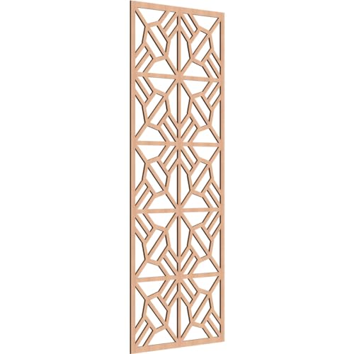 Image of 27 3 /8 inchW x 69 3 /8 inchH x 1 /4 inchT Auburn Decorative Fretwork Wood Wall Panels, Alder