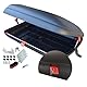 Dachbox Auto VDP-BA320 - Dachkoffer für Auto 320l - Autobox Dach im Carbonlook - Roof Box Autodach mit Zentralverriegelung - Aerodynamische Dachbox