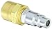 Eaton Hansen 4PD11 Steel Interchange Pin Lock Pneumatic Fitting, Plug, 3/8" Hose ID, 3/4" Hose OD, 3/8" Body