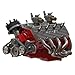 44CC 1/6 Scale Flathead V8 Water-Cooled 4-Stroke Gasoline Engine Model Kit for DIY Assembly and RC Models