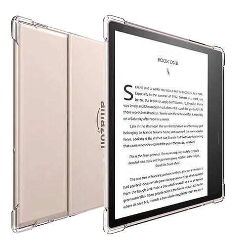 Aircawin 7 Kindle Oasis Case - Shockproof Clear TPU Back Cover for All-New Oasis 10th Gen 2019 & 9th Gen 2017 E-Reader - Crystal