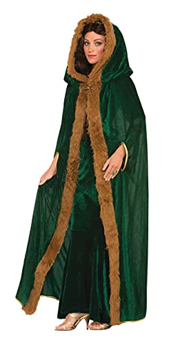 Forum Novelties Women's Medieval Fantasy Faux Fur Trimmed Cape