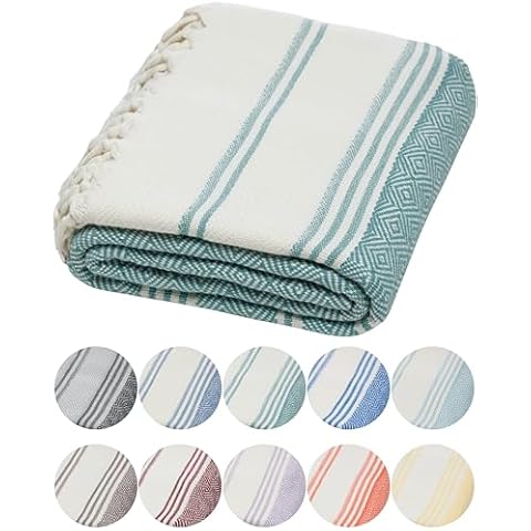 DEMMEX 100% Organic Turkish Cotton Beach and Bath Towel Cover