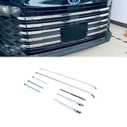 Sodukyn トヨタ 新型ヴォクシー 90系 2022年〜に対応 鏡面仕上げフロントグリルモール 傷防止フロントバンパー ドレスアップガーニッシ ABS製 8PC/セット