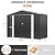 Polar Aurora 4 x 9 FT Outdoor Storage Shed, Metal Garden Shed with Updated Frame Structure, Tool Sheds for Backyard Garden Patio Lawn Black