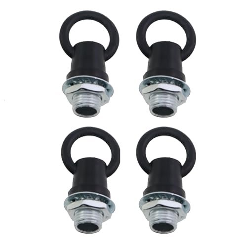 Image of 4PCS 10mm Lighting Fixture Metal Chandelier Chain Extensions Black Lantern Closed Smooth Hooks DIY Lamp Accessories for Hanging Fruit Baskets or Flower Pots