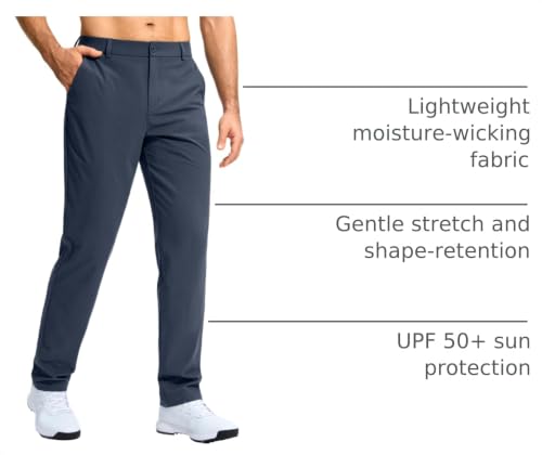 Image of G Gradual Mens Golf Pants Stretch Dress Casual Pants 30 inch /32 inch /34 inch Lightweight Work Travel Slacks for Men with 4 Pockets