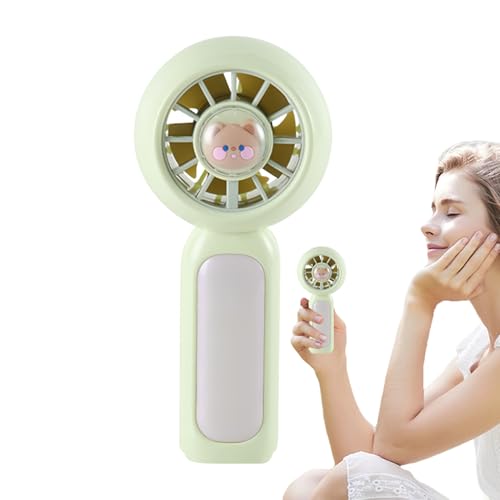 GkgWuxf Ventilador portátil de mano, ventilador portátil personal, dispositivos recargables por USB, potentes accesorios de viaje de alta velocidad para el hogar, oficina, camping