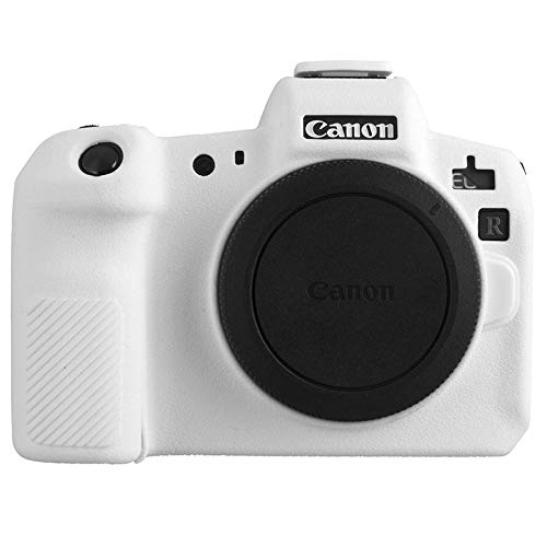 STSEETOP Camera Case for Canon EOS R - Protective Silicone DSLR Skin Cover, Detachable Cage, Shockproof, Dustproof (White)