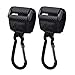 Jinlaili Ganchos Carrito Bebé, 2 Pz Ganchos para Cochecito, Ganchos para Silla de Paseo Universal, Mosquetón Carrito Bebe para Colgar Bolsos, Sillita, Accesorio para Cochecito, Negro