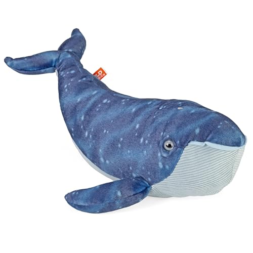 Wild Republic Cuddlekins Baleine Bleue, Animal en Peluche, 30 cm, Cadeau pour Bébés, Peluche Écologique, Rembourrage Fabriqué à Partir de Bouteilles...