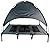 Elevated Dog Bed Pet Mesh Camping Cot Indoor Outdoor Tent with Canopy Cover (XLarge - 122cm x 91cm x 108cm)