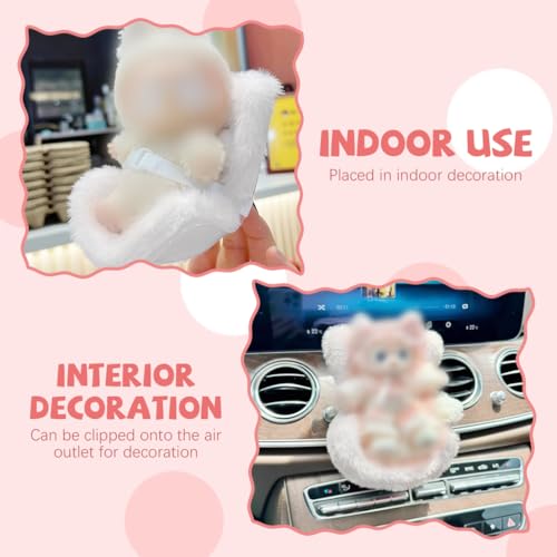 Image of PATPAT Doll Car Seat for 4-Inch Figure, Soft Plush, Air Vent Clip