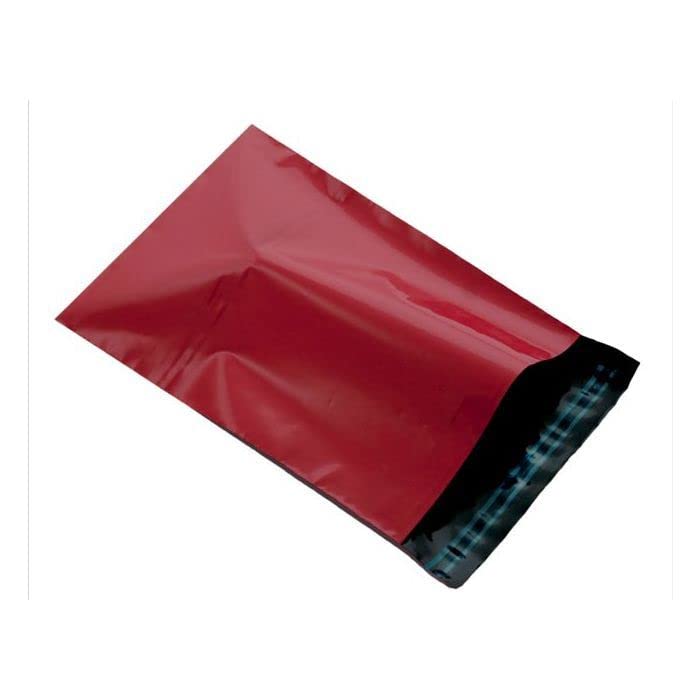 YNK Courier Bags 12 X 14 With Jackat With Pod Glossy finished Secured Courier bag Sales Envelopes Polybag (Pack of 50, red)