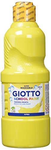GIOTTO SCHOOL PAINT 500ML PRIMARY YELLOW